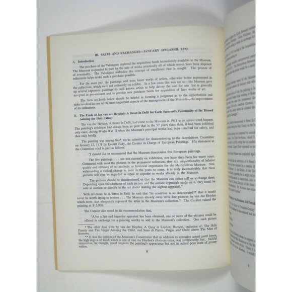 The Metropolitan Museum Of Art Report On Art Transactions 1971 to 1973 Paperback - Picture 4 of 8